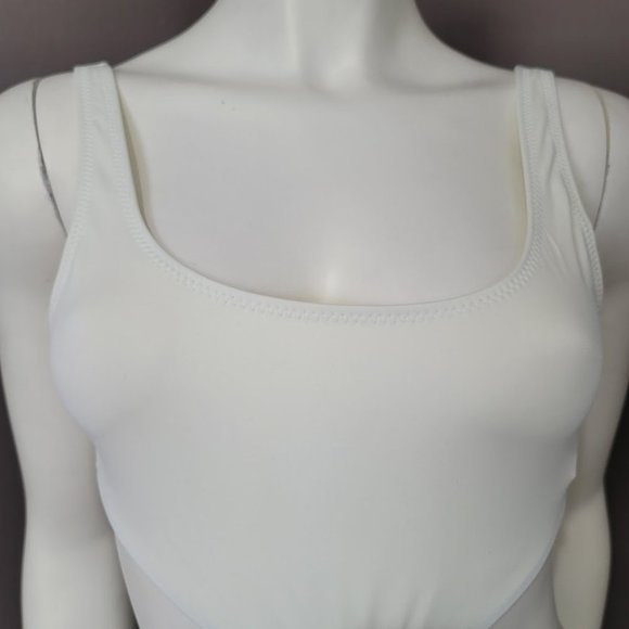 Solid & Striped Bailey Cream White One Piece Swimsuit Size Small - Picture 4 of 15